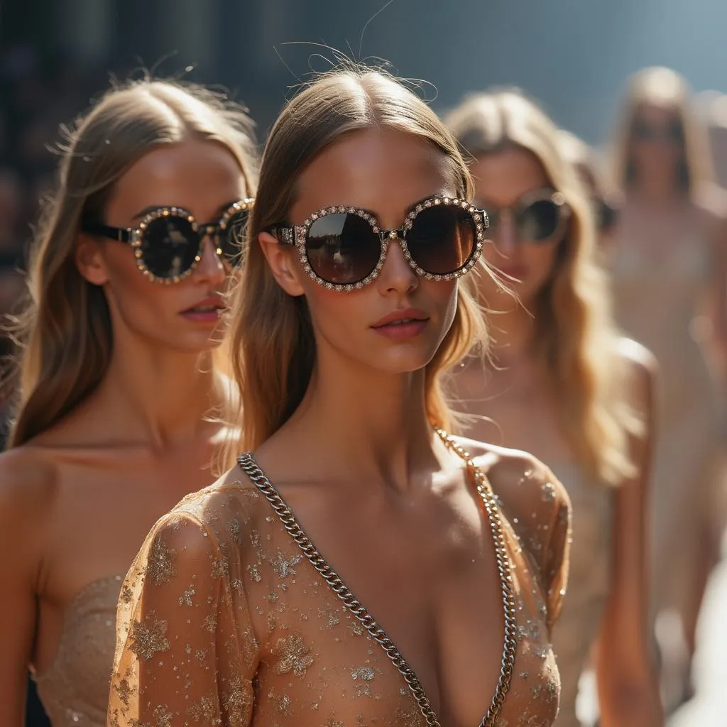 Modelos luciendo la última colección de pennisetumssnoa en una pasarela